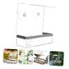 Happyyami Acrylic Bird Feeder Outdoor Hanging view 3