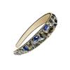 Blue Rhinestone Headband with Wide Band for Women view 1