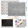 OWFKAY Fleece Blanket, Sofa Throw, Microfiber Blanket for Bed and Couch, 140 x 178 cm, Handprint and Colorful Dog Paw Print Design view 3