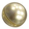 30g Gold-Colored Plastic Cream Jar, Empty and Refillable view 1