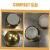 30g Gold-Colored Plastic Cream Jar, Empty and Refillable view 2