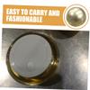 30g Gold-Colored Plastic Cream Jar, Empty and Refillable view 4