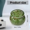 GOIYZTTR Mini Urn - Handmade Ceramic for Ashes (Green Forest) view 2