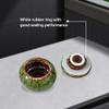 GOIYZTTR Mini Urn - Handmade Ceramic for Ashes (Green Forest) view 3