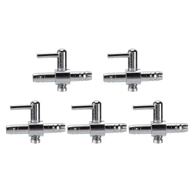Pongnas Aquarium Check Valves, Water Pump and Air Valves, Stainless Steel, 5-Pack