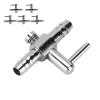 Pongnas Aquarium Check Valves, Water Pump and Air Valves, Stainless Steel, 5-Pack view 2