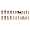 24 Elegant Plaid Press-On Nails with Delicate Bows view 3
