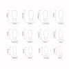 24 Elegant Plaid Press-On Nails with Delicate Bows view 4
