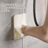 Fockety 2-Piece Shower Foot Rest for Leg Shaving, No Drilling, Non-Slip, Yellow and Gray view 2