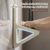 Fockety 2-Piece Shower Foot Rest for Leg Shaving, No Drilling, Non-Slip, Yellow and Gray view 3