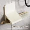 Fockety 2-Piece Shower Foot Rest for Leg Shaving, No Drilling, Non-Slip, Yellow and Gray view 4