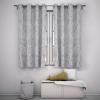 Blackout Curtains with Floral Pattern, Light Blue Abstract Flowers, for Kids’ Bedroom or Bedroom, 140 x 244 cm, 2 Panels view 2