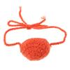 Healvian Unisex Wool Nose Warmer, Handmade, Breathable, Orange view 1