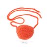 Healvian Unisex Wool Nose Warmer, Handmade, Breathable, Orange view 3