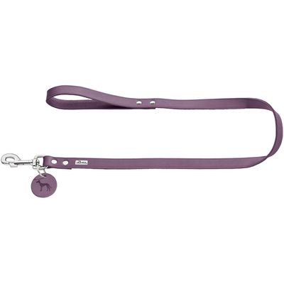 HUNTER Dog Leash in High-Quality Cowhide (Purple, 20/100)