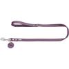 HUNTER Dog Leash in High-Quality Cowhide (Purple, 20/100) view 1