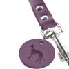 HUNTER Dog Leash in High-Quality Cowhide (Purple, 20/100) view 2