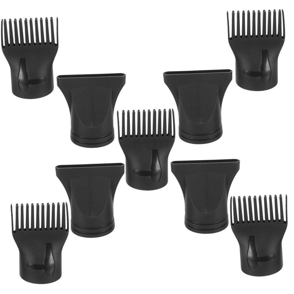 BIUDECO Hair Dryer Brush, 10 Nylon Comb Attachments, Black
