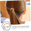 HONMEET Elastic Hair Ties with Hooks for Ponytails, Half Knots and Braids, No Pulling, Beige, 20-Pack view 3