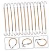 HONMEET Elastic Hair Ties with Hooks for Ponytails, Half Knots and Braids, No Pulling, Beige, 20-Pack view 4