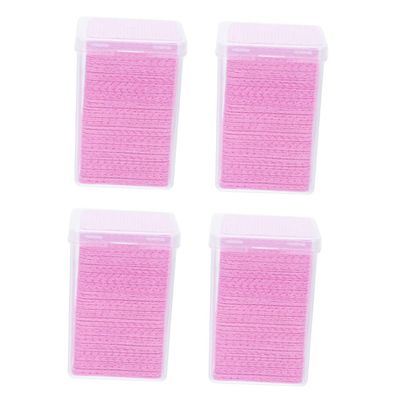 Eyelash Glue Bottle Cleaning Wipes, 4 Boxes, 800 Pieces, Pink