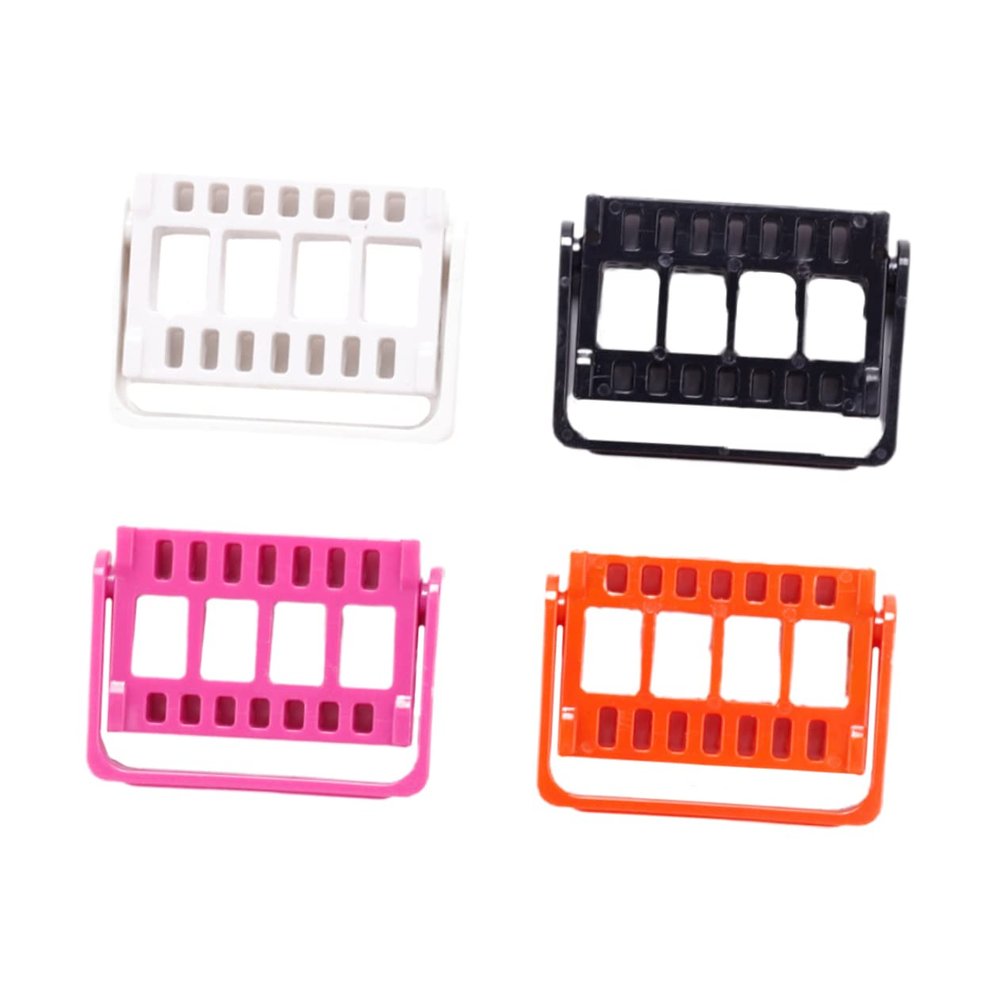 4-Piece Nail Art Tool Storage Organizer with 16 Holes, PP