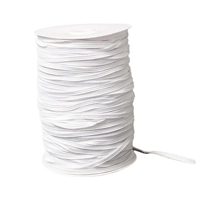 OHPHCALL Comfortable Mask Elastic, 3 mm, White, 80-Yard Roll, Replacement Band for DIY Mask Making and Accessories