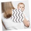Anneome 3-Pack Cotton Baby Bibs, Absorbent and Washable, Soft Multifunctional Feeding and Cleaning Cloths, Random Style view 4