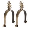 BONKZEBU Cowboy Spurs with Rotating Rowels, Antique Brass Design, for Men view 4
