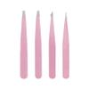 4-Piece Stainless Steel Tweezer Set with Storage Case view 1