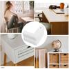 White Silicone Corner Guards for Desks, Baby Safety view 3