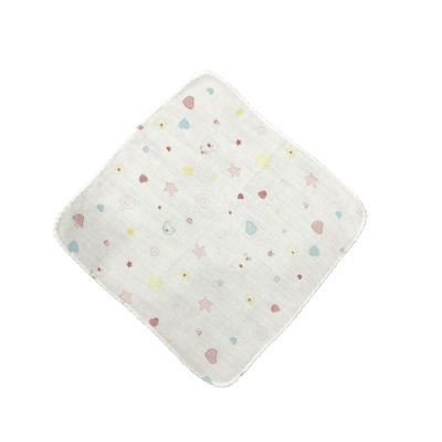 MOBUTOFU Muslin Drool Bib, 31 x 31 cm, 1 Piece, Cotton, for Babies