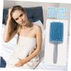Absorbent Sponge Paddle Brush for Fine Hair, Blue view 4