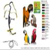 Adjustable Elastic Harness for Parrots, Macaws or Cockatoos, Black view 3