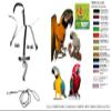 Adjustable Elastic Harness for Parrots, Macaws or Cockatoos, Black view 4