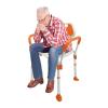 Adjustable Shower Chair with Armrests, Backrest, and Padded Non-Slip Seat view 3