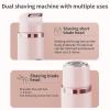 Comfort 2-in-1 Electric Lady Shaver, USB Rechargeable Dual-Head Wet & Dry Razor, Beige view 3