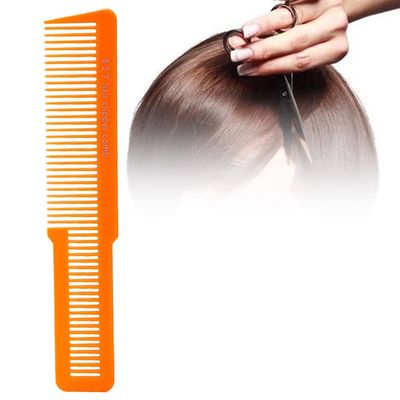 Professional Orange Antistatic Carbon Rat-Tail Comb