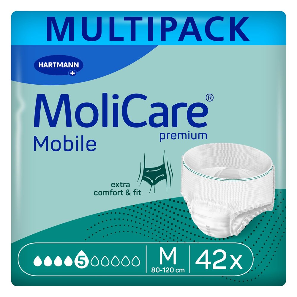 MoliCare premium Mobile 5-Drop Incontinence Pants | Size M | 3 x 14 ct.