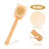 Luffa Bath Brush with Bamboo Handle for Chest and Back view 3
