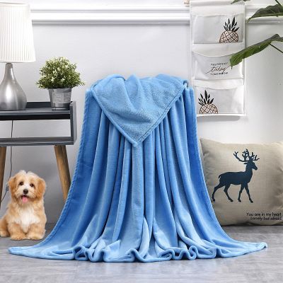 GAIFNAG Personalized Plush Fleece Blanket with Photos, 80 x 200 cm, Sky Blue