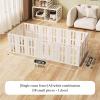 ZHENGQIAN Indoor Transparent Dog Playpen, 212 x 92 x 70 cm, Foldable, White view 2