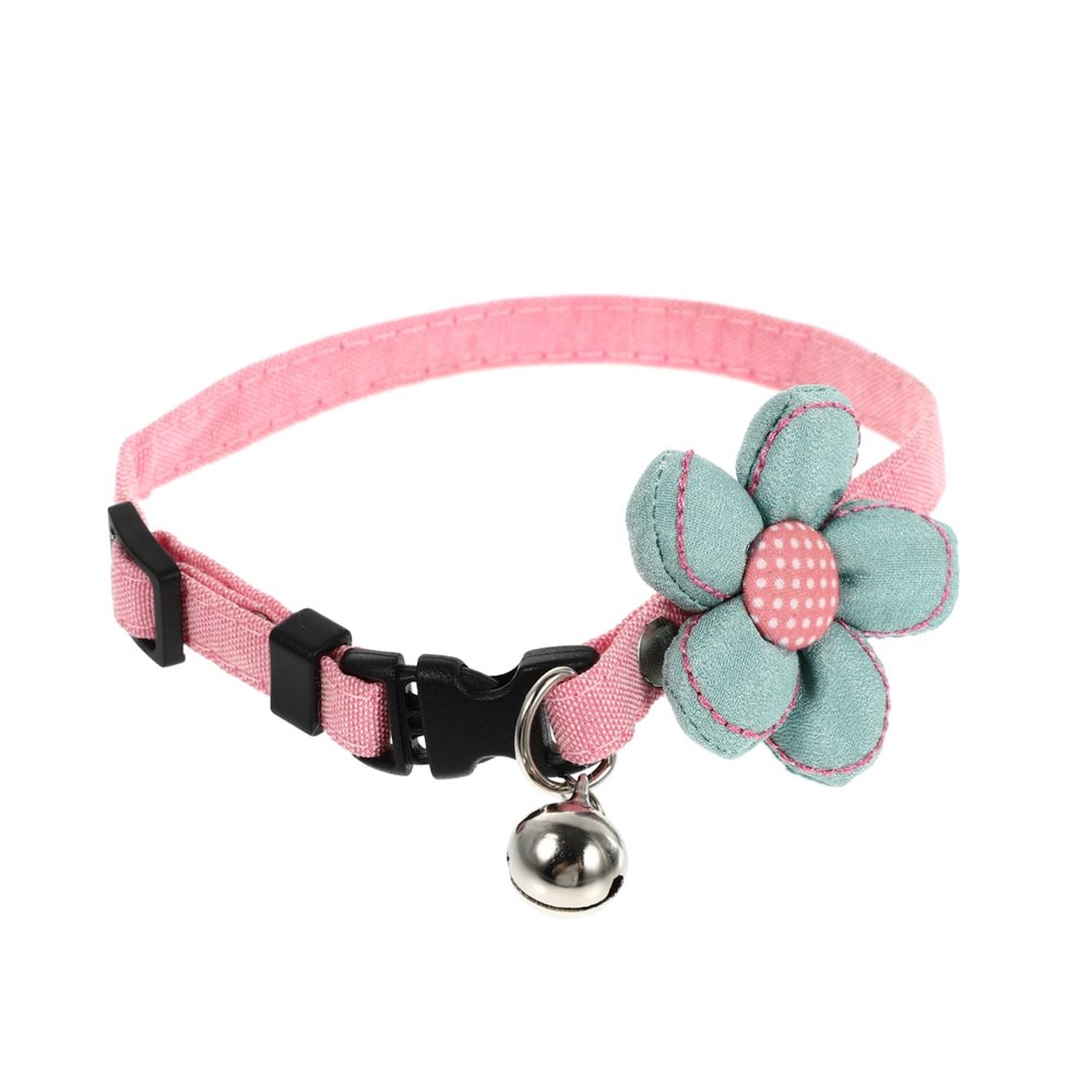 BESPORTBLE Adjustable Nylon Pet Collar with Bell