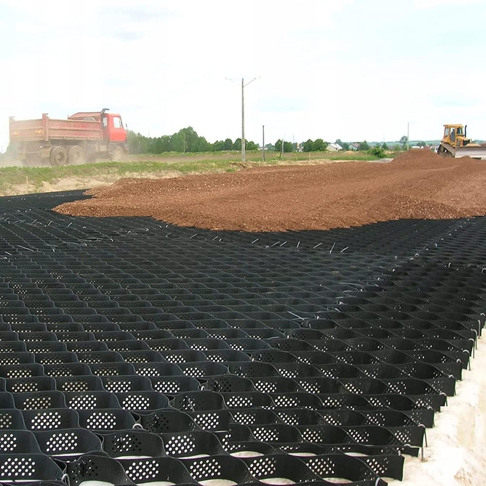 Gravel Grid, Extra-Wide Geogrid for Pavers, Heavy-Duty Permeable Gravel Stabilizer