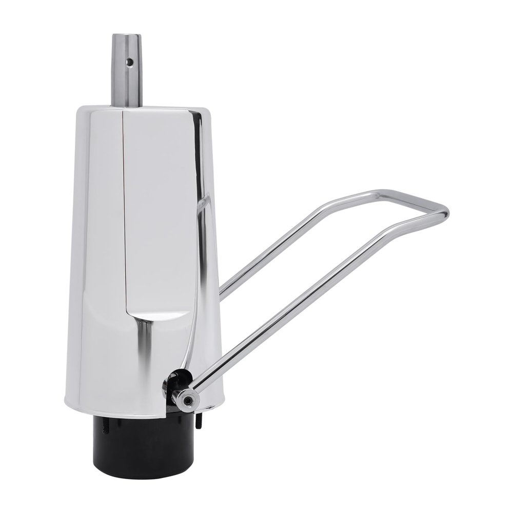 TkkMivcOC Barber Chair Hydraulic Pump, 4-Bolt, M8 Thread, 440 lb Capacity, 4.3 in Height Adjustment, Silver
