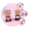 MAGICLULU 3 Sets of Elderly Couple Cake Decorations view 3