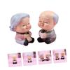 MAGICLULU 3 Sets of Elderly Couple Cake Decorations view 4