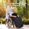 Waterproof Black Wheelchair Blanket for Adults view 2