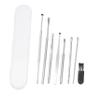 Healvian 2-Piece Earwax Remover Set with Portable Ear-Cleaning Tools, Black Brush, and Storage Box view 1