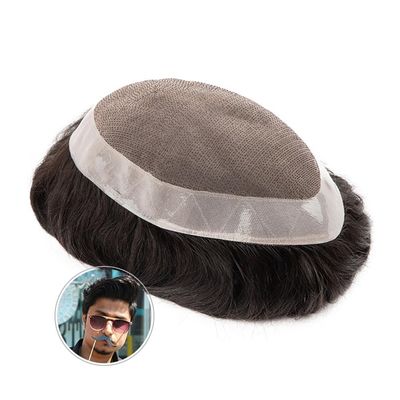 fengqingyunyan0304 Men's Remy Human Hair Toupee, 6 x 9 in